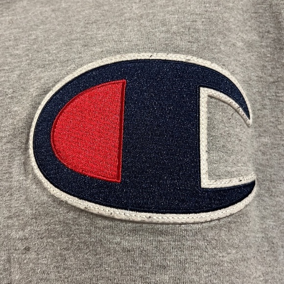 Vintage Champion Large Logo Grey‎ Tshirt Sz XXL - Picture 2 of 5
